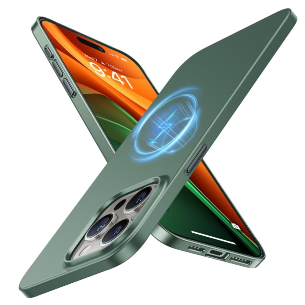 iPhone 17 PRO Magnetic Slim Fit with MagSafe Hard PC Case in GREEN